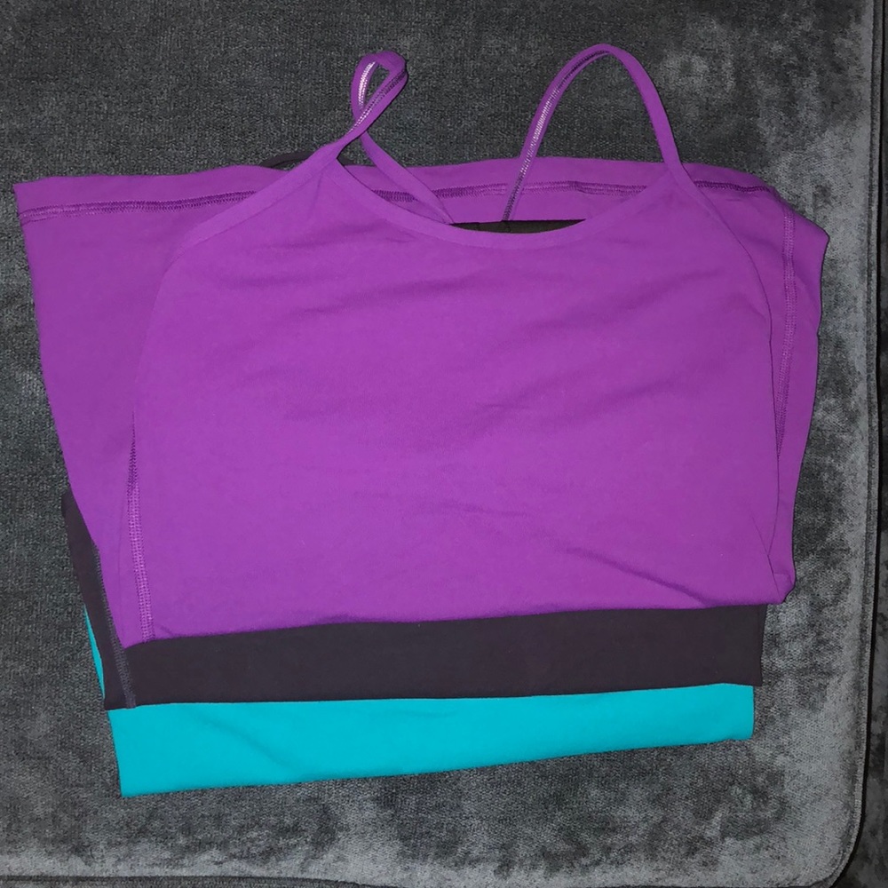 3 LULU LEMON POWER Y TANKS